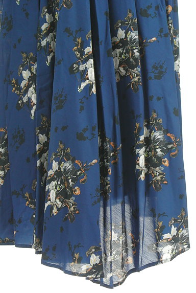 COMME CA（コムサ）の古着「ランダム裾花柄ロングスカート（ロングスカート・マキシスカート）」大画像５へ