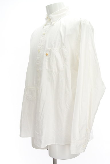 45R（４５アール）の古着「ワンポイント白シャツ（カジュアルシャツ）」大画像３へ