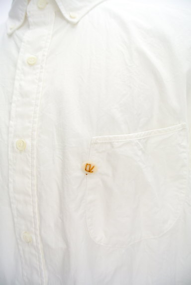 45R（４５アール）の古着「ワンポイント白シャツ（カジュアルシャツ）」大画像４へ