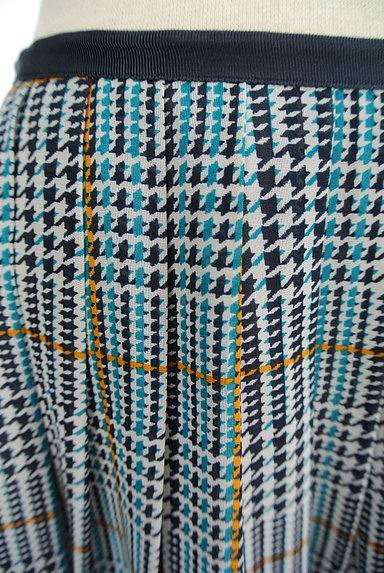 AMACA（アマカ）の古着「千鳥格子×チェック柄シフォンスカート（スカート）」大画像４へ