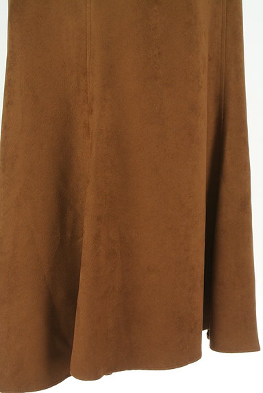 Droite lautreamont（ドロワットロートレアモン）の古着「スエード風フレアロングスカート（ロングスカート・マキシスカート）」大画像５へ
