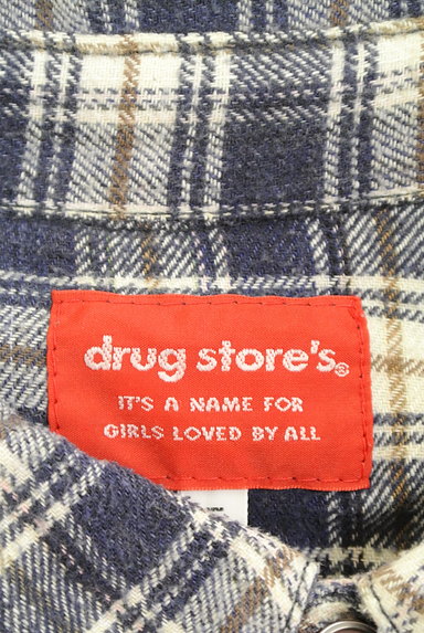 drug store's（ドラッグストアーズ）の古着「ワンポイントチェック柄シャツ（カジュアルシャツ）」大画像６へ