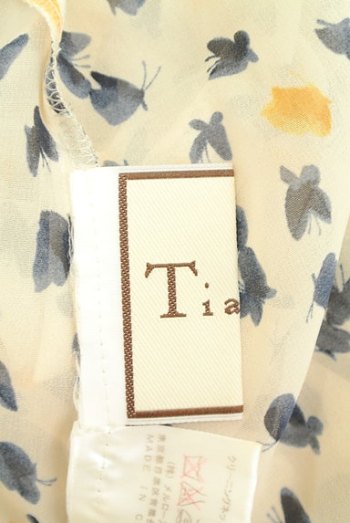 Tiara（ティアラ）の古着「蝶柄シフォンカットソー（カットソー・プルオーバー）」大画像６へ