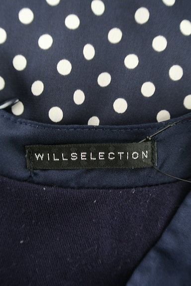 WILLSELECTION（ウィルセレクション）の古着「ドット柄ピンタックワンピース（ワンピース・チュニック）」大画像６へ