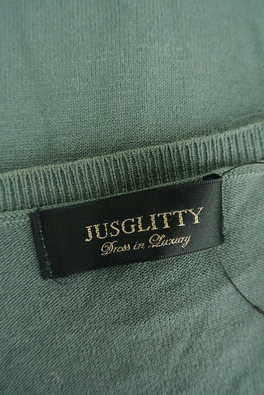 JUSGLITTY（ジャスグリッティー）の古着「ラインストーンボタンカーディガン（カーディガン・ボレロ）」大画像６へ