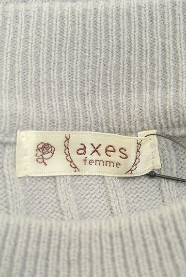 axes femme（アクシーズファム）の古着「装飾ケーブル編みニット（ニット）」大画像６へ