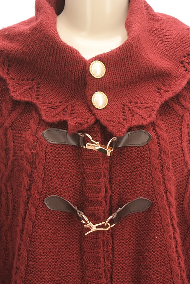axes femme（アクシーズファム）の古着「ケーブル編みポンチョカーディガン（カーディガン・ボレロ）」大画像４へ
