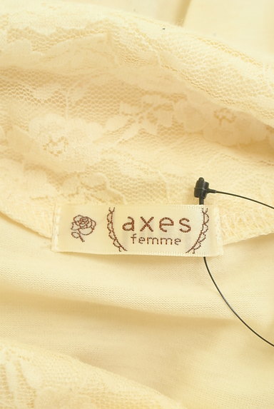 axes femme（アクシーズファム）の古着「ファーアクセント裾チュールカットソー（カットソー・プルオーバー）」大画像６へ