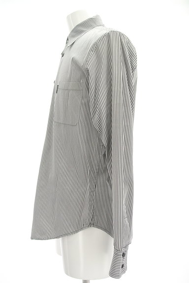 Calvin Klein（カルバンクライン）の古着「ストライプ柄カジュアルシャツ（カットソー・プルオーバー）」大画像３へ