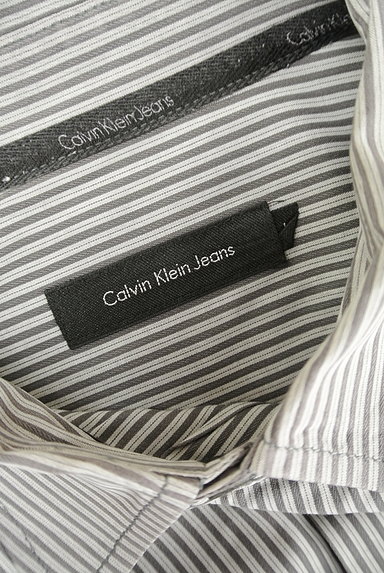 Calvin Klein（カルバンクライン）の古着「ストライプ柄カジュアルシャツ（カットソー・プルオーバー）」大画像６へ