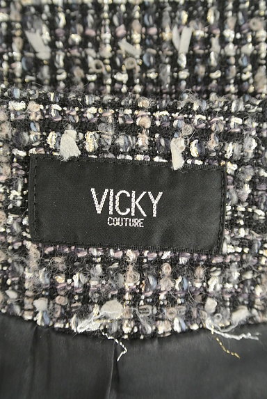 VICKY（ビッキー）の古着「ツイードノーカラーコート（コート）」大画像６へ