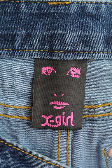 X-girl（エックスガール）の古着「膝上丈デニムタイトスカート（スカート）」大画像６へ