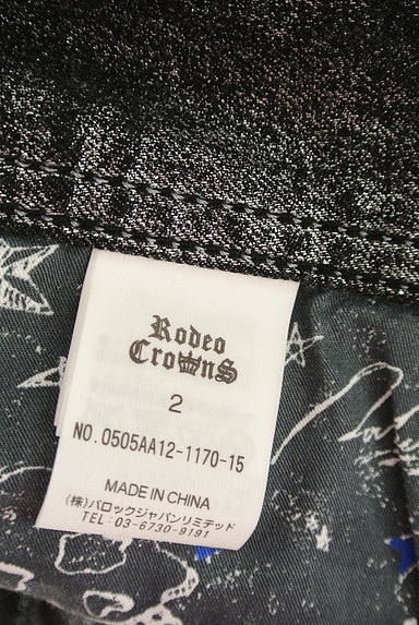 RODEO CROWNS（ロデオクラウン）の古着「ラメブラックデニムショートパンツ（ショートパンツ・ハーフパンツ）」大画像６へ