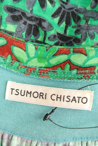 TSUMORI CHISATO（ツモリチサト）の古着「スイレン柄ドレープワンピース（ワンピース・チュニック）」大画像６へ