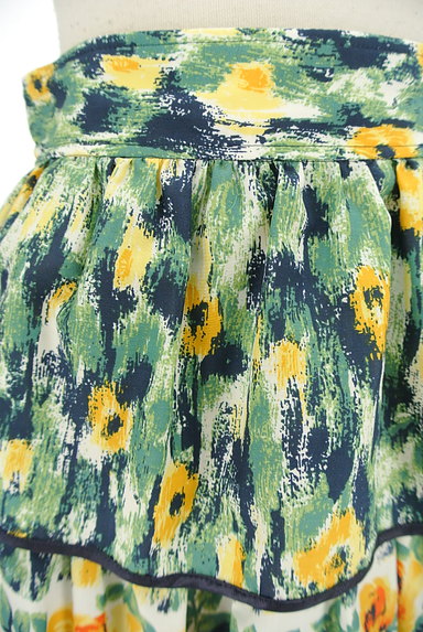 Lois CRAYON（ロイスクレヨン）の古着「裾レース花柄フリルミニスカート（ミニスカート）」大画像４へ