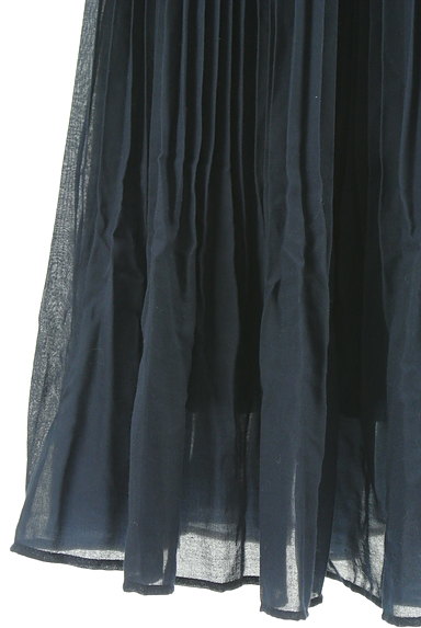 axes femme（アクシーズファム）の古着「リボン付きミモレ丈プリーツスカート（ロングスカート・マキシスカート）」大画像５へ