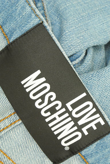 LOVE MOSCHINO（ラブモスキーノ）の古着「プリント刺繍テーパードデニム（デニムパンツ）」大画像６へ