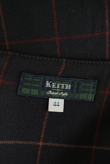 KEITH（キース）の古着「タックフレアチェックスカート（スカート）」大画像６へ
