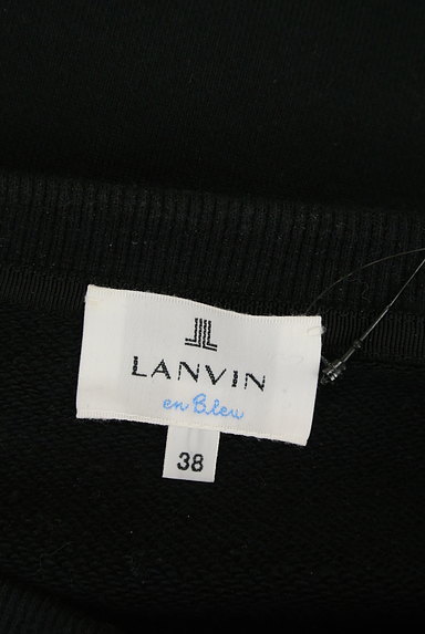 LANVIN en Bleu（ランバンオンブルー）の古着「ステッチ＆フラワースウェット（スウェット・パーカー）」大画像６へ
