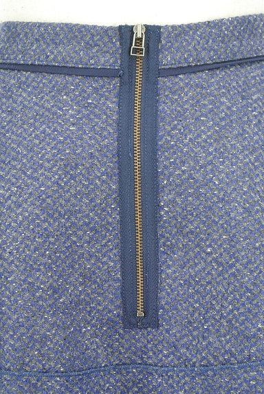 LANVIN en Bleu（ランバンオンブルー）の古着「膝丈ラメウールフレアスカート（スカート）」大画像４へ