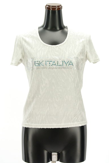 ITALIYA（伊太利屋）の古着「ラインストーンロゴラメTシャツ（Ｔシャツ）」大画像１へ