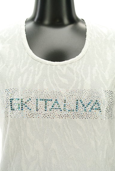 ITALIYA（伊太利屋）の古着「ラインストーンロゴラメTシャツ（Ｔシャツ）」大画像４へ