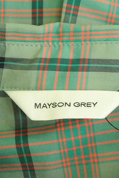 MAYSON GREY（メイソングレイ）の古着「チェックシアーロングシャツ（カジュアルシャツ）」大画像６へ