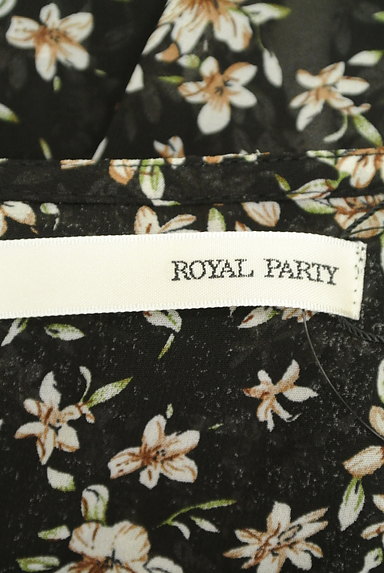 ROYAL PARTY（ロイヤルパーティ）の古着「ウエスト花柄シフォンカットソー（カットソー・プルオーバー）」大画像６へ