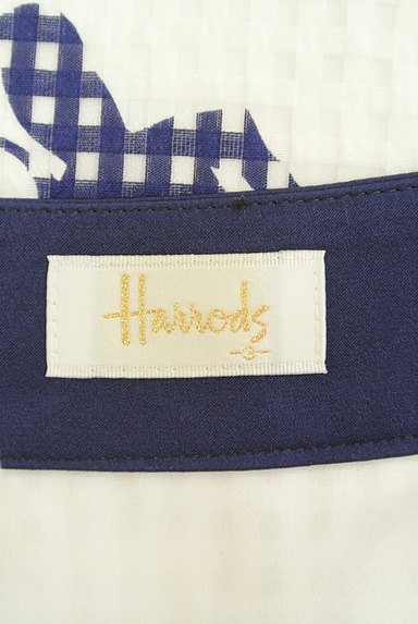 Harrods（ハロッズ）の古着「花柄シアーチェックフレアスカート（スカート）」大画像６へ