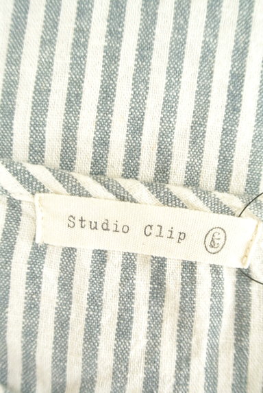 studio CLIP（スタディオクリップ）の古着「ストライプ柄バルーン袖カットソー（カットソー・プルオーバー）」大画像６へ