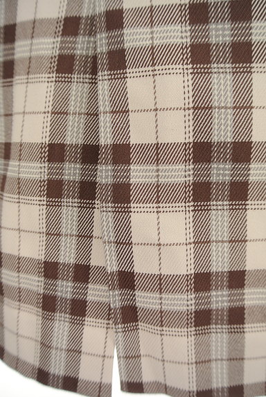 MERCURYDUO（マーキュリーデュオ）の古着「チェック柄ミモレタイトスカート（ロングスカート・マキシスカート）」大画像５へ