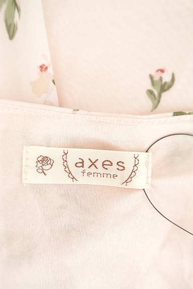 axes femme（アクシーズファム）の古着「花柄シフォンワンピース（キャミワンピース）」大画像６へ