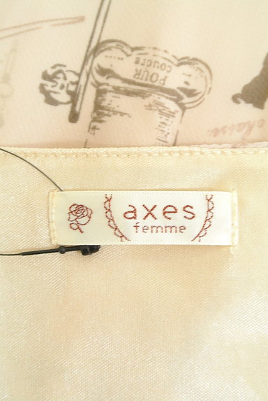 axes femme（アクシーズファム）の古着「ロマンティックプリントシフォンワンピ（キャミワンピース）」大画像６へ