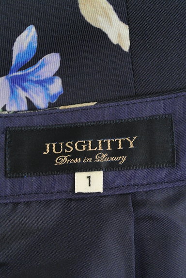 JUSGLITTY（ジャスグリッティー）の古着「膝下丈花柄フレアスカート（スカート）」大画像６へ