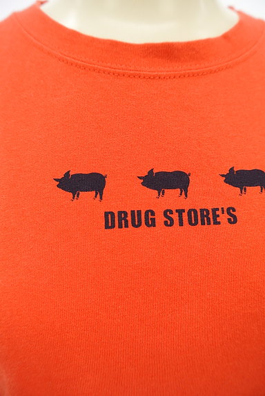 drug store's（ドラッグストアーズ）の古着「ブタさん＆ロゴプリントＴシャツ（Ｔシャツ）」大画像４へ