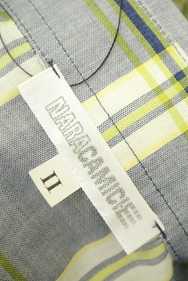 NARA CAMICIE（ナラカミーチェ）の古着「ウエストリボンチェック柄シャツ（カジュアルシャツ）」大画像６へ