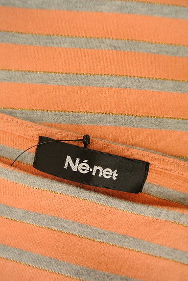 Ne-net（ネネット）の古着「シフォンレースラメボーダーカットソー（カットソー・プルオーバー）」大画像６へ