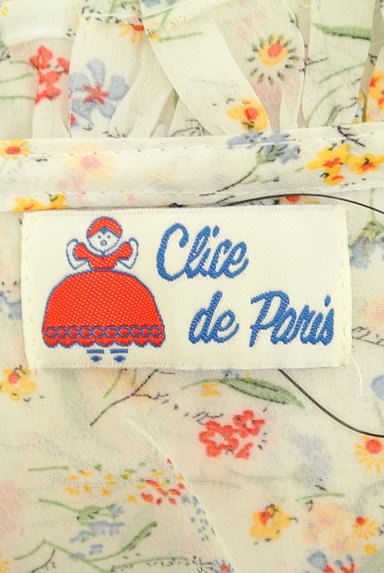 Clice de Paris（クリシェドゥパリス）の古着「小花柄フリルシフォンブラウス（ブラウス）」大画像６へ