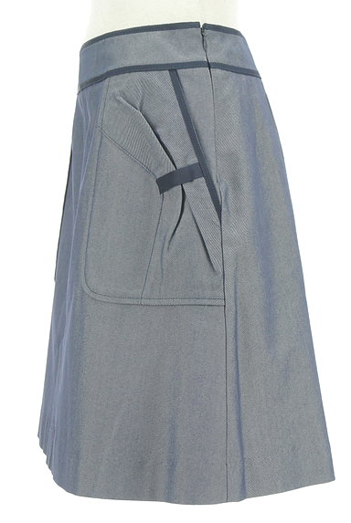 Couture Brooch（クチュールブローチ）の古着「グログランライン艶ミニスカート（ミニスカート）」大画像３へ