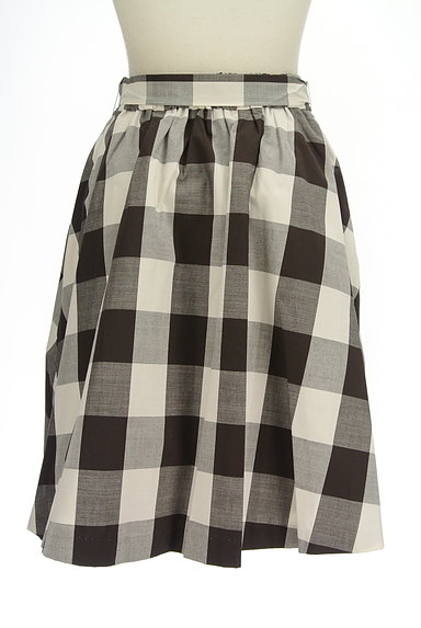 Couture Brooch（クチュールブローチ）の古着「ウエストリボンチェック柄スカート（スカート）」大画像２へ