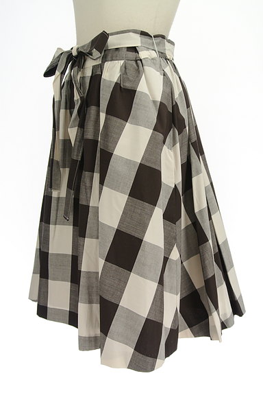Couture Brooch（クチュールブローチ）の古着「ウエストリボンチェック柄スカート（スカート）」大画像３へ