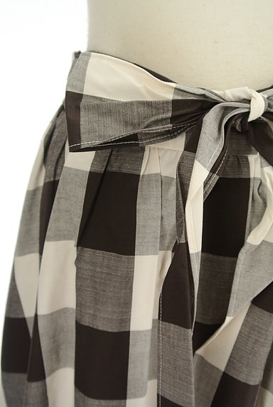 Couture Brooch（クチュールブローチ）の古着「ウエストリボンチェック柄スカート（スカート）」大画像４へ