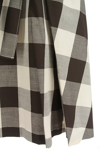 Couture Brooch（クチュールブローチ）の古着「ウエストリボンチェック柄スカート（スカート）」大画像５へ