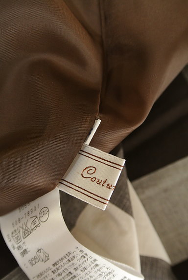 Couture Brooch（クチュールブローチ）の古着「ウエストリボンチェック柄スカート（スカート）」大画像６へ