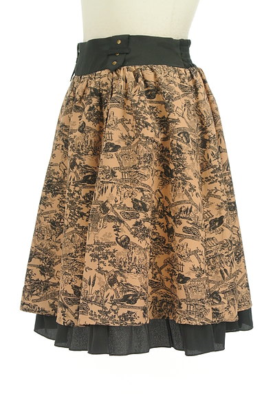 axes femme（アクシーズファム）の古着「総柄裾フリルスカート（スカート）」大画像３へ