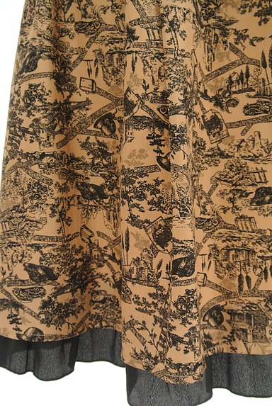 axes femme（アクシーズファム）の古着「総柄裾フリルスカート（スカート）」大画像５へ