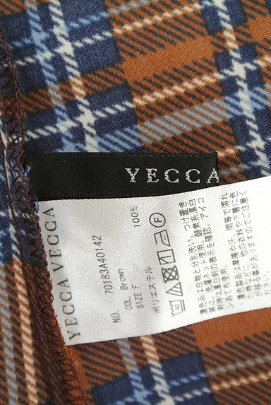 YECCA VECCA（イェッカヴェッカ）の古着「ボリューム袖チェック柄カットソー（カットソー・プルオーバー）」大画像６へ