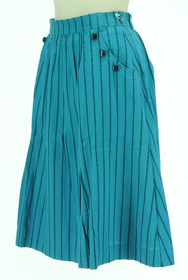 Jocomomola（ホコモモラ）の古着「カラーストライプフレアスカート（スカート）」大画像３へ