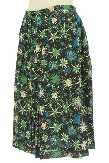 Jocomomola（ホコモモラ）の古着「レトロ総柄タックフレアスカート（スカート）」大画像３へ