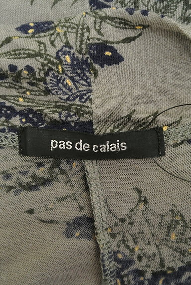 Pas de calais（パドカレ）の古着「オーバーネック花柄カットソー（カットソー・プルオーバー）」大画像６へ